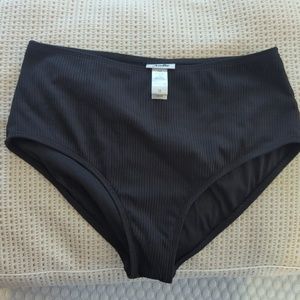 Andie high waisted ribbed bikini bottoms
